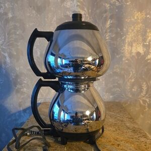 Vintage Sunbeam Coffee Master Stainless Steel Double Coffee Maker